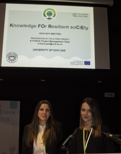 K-FORCE team: Danijela Ostojić, Suzana Draganić, University of Novi Sad